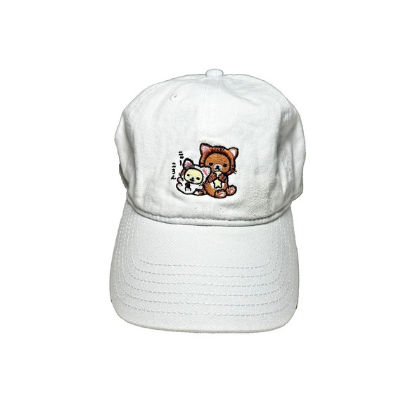 Rilakkuma San-X Co Hat Embroidered White Snapback Adjustable Cap 2018 - Picture 12 of 12